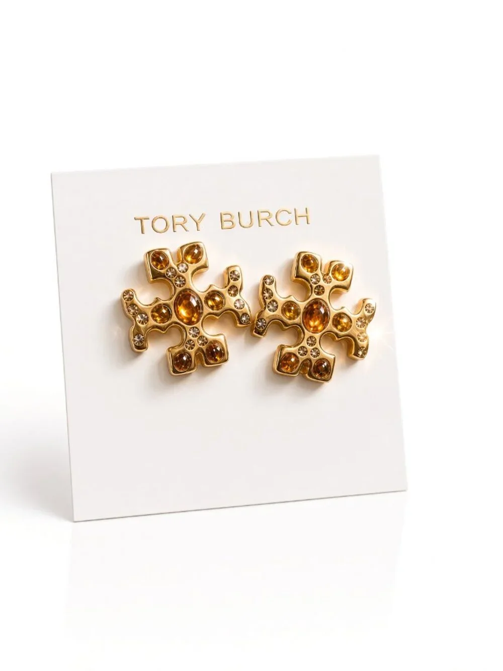 NWT Tory Burch Roxanne Jeweled Stud Earrings